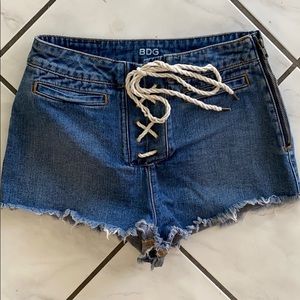 BDG URBAN OUTFITTERS Shorts Tie Up Side Zipper 28